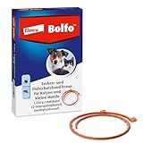 Elanco Bolfo Zecken- und Flohhalsband für kleine Hunde & Katzen – Zeckenhalsband für langanhaltenden Zecken- und Flohschutz – Floh- & Zeckenmittel für Katzen und Hunde in Puderform auf dem Halsband