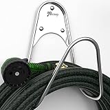 JBscoop Gartenschlauchhalter, Edelstahl, kleine Wandhalterung, Gartenschlauchhaken, ideal für Wasser, Luft, Hydraulikschlauch, Seile, Verlängerungskabel, strapazierfähig und rostfrei