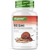 Reishi Pilz - 300 Kapseln mit 650 mg Extrakt - 40% bioaktive Polysaccharide - 5 Monate Vorrat - Power-Pilz Ganoderma Lucidum - Vegan - Ohne Zusatzstoffe - Hochdosiert