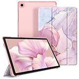 Fintie Hülle für Samsung Galaxy Tab A9 Plus 11 Zoll 2023, Ultradünn Schutzhülle mit Translucent Rückseite Cover mit Auto Schlaf/Wach Funktion für Samsung Tablet A9+ SM-X210/X216/X218, Marmor