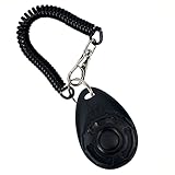 DOANTE 1 Stück Klicker Hund,Clicker Hund,Hundeklicker,Klickertraining für Katzen,Hunde Clicker,Clicker Hundetraining,Hunde Klicker Set,Klickertraining für Hunde-Schwarz