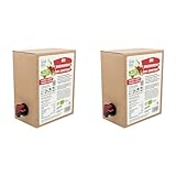 Bio Sauerkirsche Direktsaft 3 Liter Box - Sauerkirschsaft aus 100% europäischen Sauerkirschen - Veganer Sauerkirsch Saft, ohne zugesetzten Zucker, ohne Süßstoffe (lt. Gesetz) (Packung mit 2)