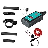 SEWACC Motorrad USB Ladegerät mit Voltmeter SAE Stecker Schnellladefunktion Kompatibel für Motorräder Atvs Boote Tragbar und Intelligent für Smartphones