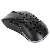 Kabellose Gaming-Maus, ergonomisch, verstellbar, 1000, 2000, 3200, 4800, 6400, 12000 DPI, RGB-Hintergrundbeleuchtung, 7 programmierbare Tasten