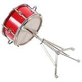 HEALSOPTHY Miniatur Schlagzeug Modell Ornament Realistische Musikinstrument Deko Tischdekoration Vintage Stil für Musikrestaurants Weinregale Cafés