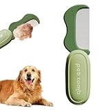 Yaztauho Hundebürste Gegen Haaren - Katzengrooming Bürste Für Hunde Haaren - Klappbare Kamm Reinigungs Werkzeuge Für Unterwolle Kurzes Langes Fell Welpen Baden