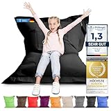LAZY BAG Riesen-Sitzsack XL 160x125 cm mit 300 Liter | Sitzkissen 2-in-1 für Kinder & Erwachsene | Bequeme Indoor & Outdoor mit 3 Mio. EPS-Perlen für perfekte Ergonomie | Deutscher Marken Hersteller