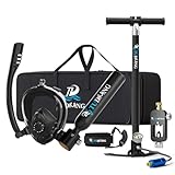 TUDIVING 0,5-Liter-Mini-Tauchflasche | mit Schnorchelmaske | Atemflasche mit Pumpe | Ersatzflasche | Geeignet für Unterwasser-Atemtraining (S200Plus A1)