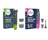Veet Intimtrimmer Duo-Set für Männer & Frauen – 1x Veet Men Intimate Trimmer + 1x Expert Damen Trimmer – Intimrasierer & Körperhaartrimmer – Wasserfest