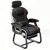 Ergonomischer Gaming-Stuhl mit Lendenwirbelstütze, verstellbarer Computerstuhl, Fußstütze, verbundene Armlehnen, Rücken- und Taillenstütze für ultimativen Komfort