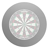KOTO - 4pcs. Dart Surround Grau Rund, langlebige Dart wandschutz, verhindert Schäden, Eva (13,5 cm)