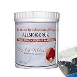 Elastische Wandreparaturpaste – rissbeständiger wasserfester Spachtel | Ausbessern von Gipslöchern, Spachtelset für Trockenbauwände, einfaches Ausbesserungsmittel für abblätternde Farbe, und