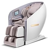 Aspria 4D Massagesessel, S80 High-end Massagestuhl, 8-inch Tablet, Aromatherapie, Musik, Stimmenführung, Umgebungslicht und Wärmetherapie, für Ganzkörpermassage (Weiß)