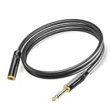 HJKLBGT Professionelles Gitarrenkabel Stereo-Audio-Verlängerungskabel 1/4 Zoll Stecker Auf 3,5 Mm Buchse Kopfhöreradapter Für Verstärker Gitarre Keyboard Klavier(Ts,2m)