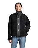 G-STAR RAW Damen Trucker Collar Jacke, Schwarz (dk black D22043-C849-6484), L