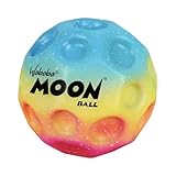 Waboba Moon Ball – am Höchsten Springender Gummiball – Patentiertes Original-Design – Ballkrater Erzeugen beim Aufprall ein knallendes Geräusch – Leicht Greifbar – Flummies für Kinder - Rainbow - 65mm