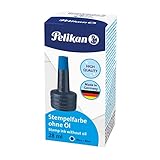 Pelikan Stempelfarbe ohne Öl, 28 ml, 1 Set, blau
