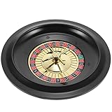 Cabilock Poker Russisches Roulette Spiel-Requisite Kunststoff-Roulette Roulette-Rad Roulette-Spiel -Roulette-Tisch Partyspiel-Requisite Tische Rad Erwachsener Plastik Spielautomat