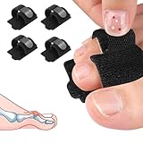 Wepai 4 Stück Hammerzehen Korrektoren,Hallux Valgus Korrektur, Hammerzehen Zehenbandage, Zehenschiene für korrigieren Gekrümmte Zehen,Zeh Gebrochen,Damen & Herren
