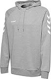 hummel Herren Hmlgo bomuldshættetrøje Kapuzenpullover, Grey Melange, L EU