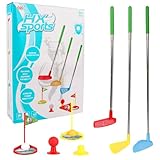 KQWVZ 12Pcs Minigolf Set Spielzeug für Kinder, Minigolf Kinder 3-8 Jahre, Einziehbare Golfschläger Kinder, Minigolf für Zuhause, Kinder Minigolfschläger, Indoor und Outdoor Spielzeug für Kinder