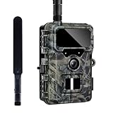 Rollei Wildkamera 4G SIMConnect, 4K Wildtierkamera mit SIM Karte & Handyübertragung App Wild Camera mit Bewegungsmelder Nachtsicht 32GB SD-Karte IP66 mit Akku für Jagd Wald, Wildkamera-4G-Trail-Camera