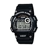 Casio Herren Quartz Armbanduhr, 47.00mm GehäusegröÃŸe mit LCD digital Zifferblatt und schwarz Plastic/Resin Strap Armband W-735H-1AVEF
