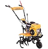 Nemura Motorhacke, thermische Motorhacke, 212 cm³, leistungsstark und vielseitig – 4-Takt-Motor – Breite 75 cm – doppelte Stufe vorne und hinten – ideal für großen Garten – professionelle Qualität