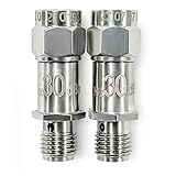 TOJOIN 2PCS RF Koaxial-Dämpfungsgerät, 12.4GHz 30dB 2W 50Ohm SMA Stecker auf SMA Buchse RF Coaxial Attenuator SMA Fester Dämpfungsregler