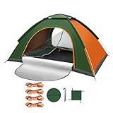 Pop-up-Zelte für Camping, automatisches Familien-Reisezelt, Camping-Reisezelt, Wasserdichtes Zelt für 2–3 Personen, Familienzelt zum, Reisen, Wandern,