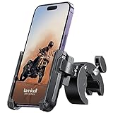 Lamicall Handyhalterung Motorrad, Handyhalter Fahrrad - 【1s Schnellspanner】 Lenker Halter für Dreharbeiten, Universal Handy Fahrradhalterung für iPhone 17 16 15 14 13 Pro Max Plus, 4-7 Zoll Smartphone