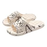 birene Sandalen, Atmungsaktive Sommer-Hausschuhe for Damen – Leichte Badelatschen for den Innenbereich Flip-Flops für Damen(37 EU)