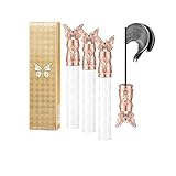 Schwarze Mascara mit feiner Bürste, verlängernde Mascara, dick, geschwungen, langanhaltend, wasserfest, schweißfest, verlängernd, verwischt nicht (3PCS)