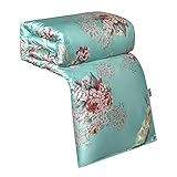 KJULKJKHJ Seidendecke, kühle Steppdecke für den Sommer, Frühling, Steppdecke für den Winter, Doppel- und Kingsize-Bett, Jacquard-Bettwäsche mit Füllstoff