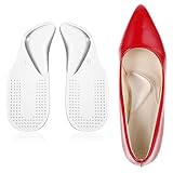 Gel Fußgewölbe Pads, 2 Stück Arch Support Einlegesohlen Orthopädische Einlagen Schuheinlagen Plattfuß Einlagen High Heel Kissenpolster für Linderung Des Fußdruck (L)