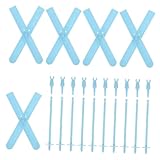 Homoyoyo 5 Sätze Mini Skier Puppenhaus Zubehör Miniatur Skier mit Handgriffen Teiliges für DIY Puppenhaus Dekoration und Realistische