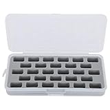 Gonnely Spulenbox - 28 Steckplätze Leere Spulenbox Kunststoffgewinde Aufbewahrungsdeckel Spulenorganisator mit Dichtung und hohlem Septum für Nähmaschine
