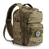 JUNGLE LiFTS Taktischer Sling Rucksack – 30L vielseitige Militär-Sling-Tasche, wetter- und abriebfest, Nylon 1000D, wasserabweisend, taktische Brusttasche, idealer Go-Bag, taktischer Rucksack für