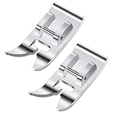 2 Stück Universal Allzweck Nähmaschinen Nähfuß Gerader Stichfuß Zick Zack Fuß Multifunktionales Zubehör Passend für Alle Singer Brother Janome Und Babylock Nähmaschinen Mit Niedrigem Schaft