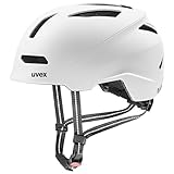 uvex urban Planet - robuster City-Helm für Damen und Herren - aus Recyclingmaterial - optimierte Belüftung - White matt - 54-58 cm