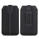 YOUDUOYOUB Telefonholstertasche mit Gürtelclip Leather Belt Pouch Case Compatible with Samsung Galaxy S25 S24 S23 S22 Ultra,Vertical Phone Holster with Belt Loop(5.5/6.7 inch)