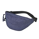 Funtlend Bauchtasche Damen Cord Bauchtaschen Schwarz Gürteltasche Damen Cord Brusttasche Bum Bags Outdoor Sport Fanny Pack für Damen Jungen Teenager Sportlich