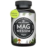 Magnesium Kapseln - 365 Stück (1 Jahr). 664mg je Kapsel, davon 400mg ELEMENTARES (reines) Magnesium - höherer Gehalt als Magnesiumcitrat. Laborgeprüft, hochdosiert. Vegan