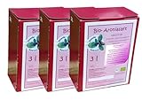 BIO-Aroniasaft 3 x 3 Liter Box, Sparpaket, Muttersaft, 100% Direktsaft, Original vo Aronia Kühnert, 9 Liter, 100% BIO Muttersaft aus vollreifen Beeren von Hohenstein-Ernstthal