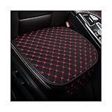 JNNJ 2 Stück Sitzkissen Auto Vordersitze, Auto Sitzauflage Sitzkissen Sitzbezüge Avec Fond Antidérapant, Anti Rutsch Autositzschoner, Für Auto Vordersitz(Rot)