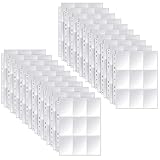 Sammelkarten Hüllen, Transparent Sammelhüllen, 720 Pockets Sammelkarten, Doppelseitiges Leere Sammelmappe, Sammelkartenzubehör für Sammeln aller Arten von Karten (40 Seiten)