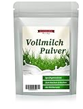 Feinwälder® Vollmilchpulver 500g / schonend sprühgetrocknet/haltbares Milchpulver-Paket für den Notfall-Vorrat/wiederverschließbare Verpackung/Trockenmilch-Pulver für Babynahrung