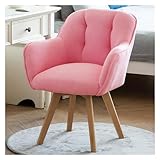 Sessel, Stoff-Akzentstuhl, Esszimmerstühle, Schreibtischstuhl, ohne Räder, mit stabilen Holzbeinen für kleinen Raum, Samtsessel, Club, Freizeit, Gäste, Lounge, Polsterstuhl