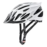 uvex flash - leichter Allround-Helm für Damen und Herren - individuelle Größenanpassung - waschbare Innenausstattung - white black - 57-61 cm