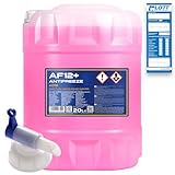 MANNOL 20L Frostschutz Kühlerfrostschutz Kühlmittel Fertiggemisch rot AF12+ bis - 40°C + Auslaufhahn